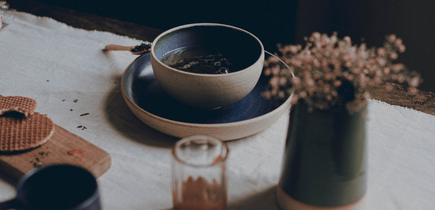 Assiette et bol en céramique artisanale Française