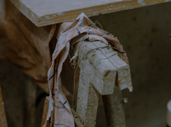 Détail d'un atelier de poterie