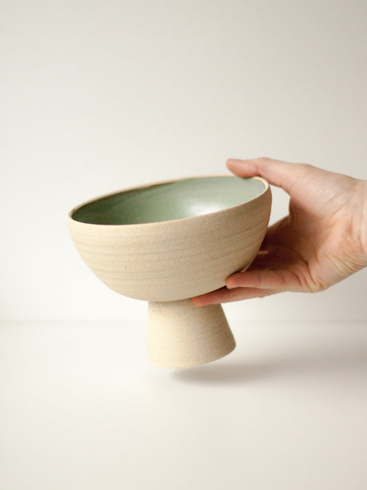 Coupe à pied vert amande