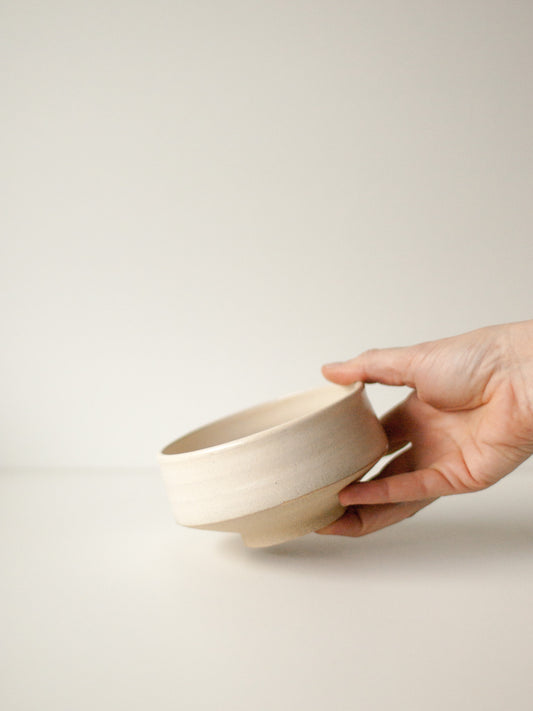 Bol chawan blanc crème