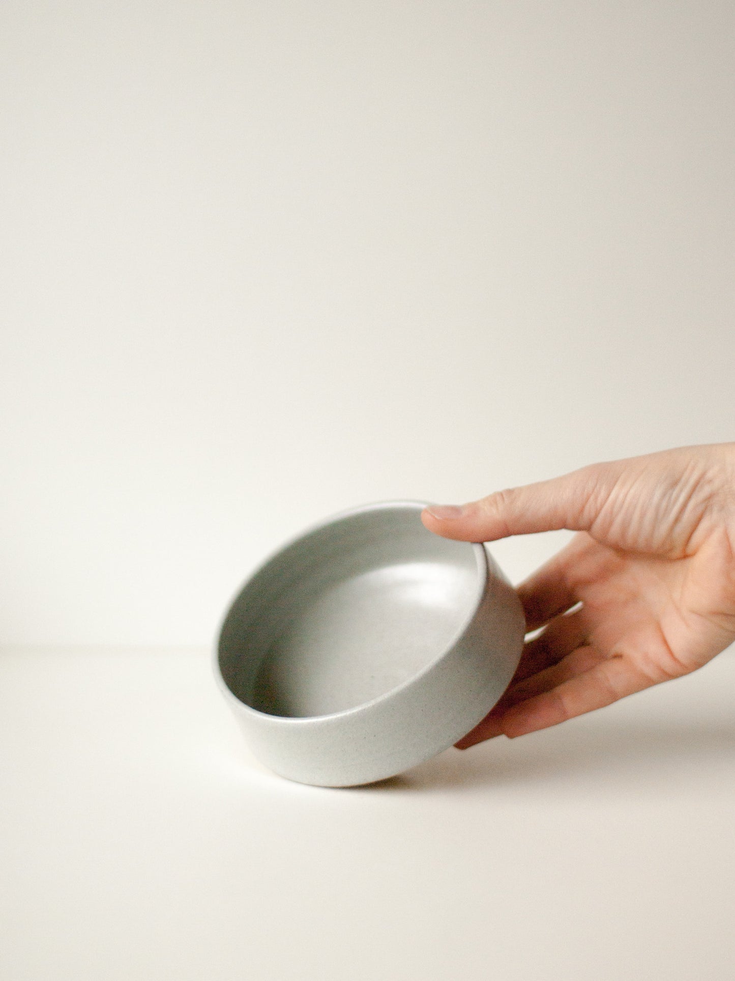 Bol chawan gris bleuté