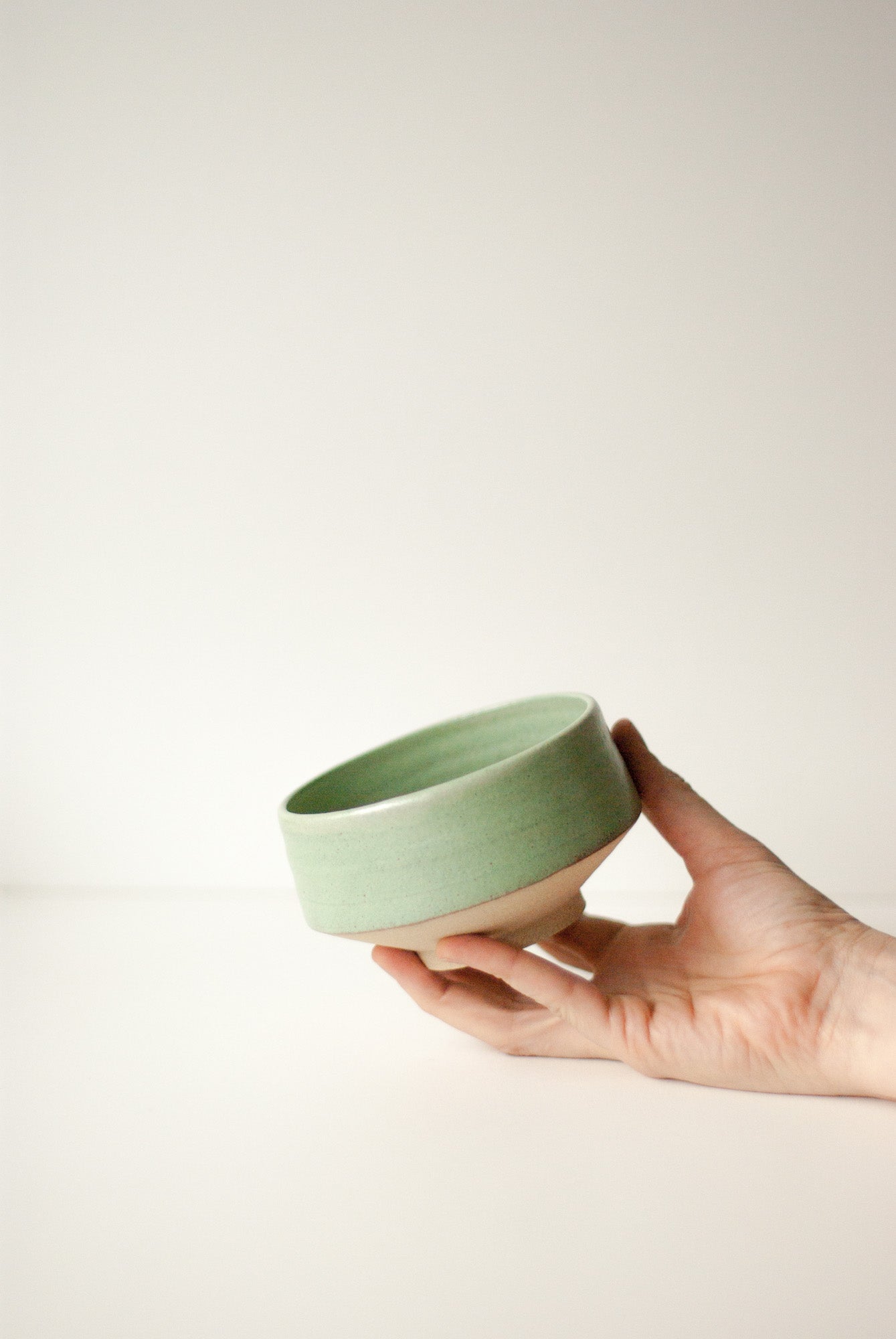 Bol chawan vert amande