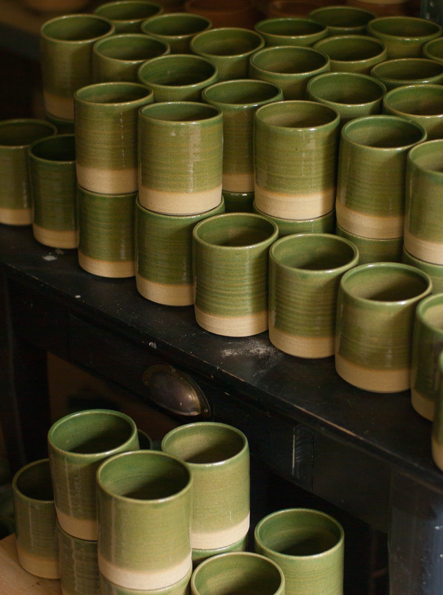 Pot en grès Vert d'Eau