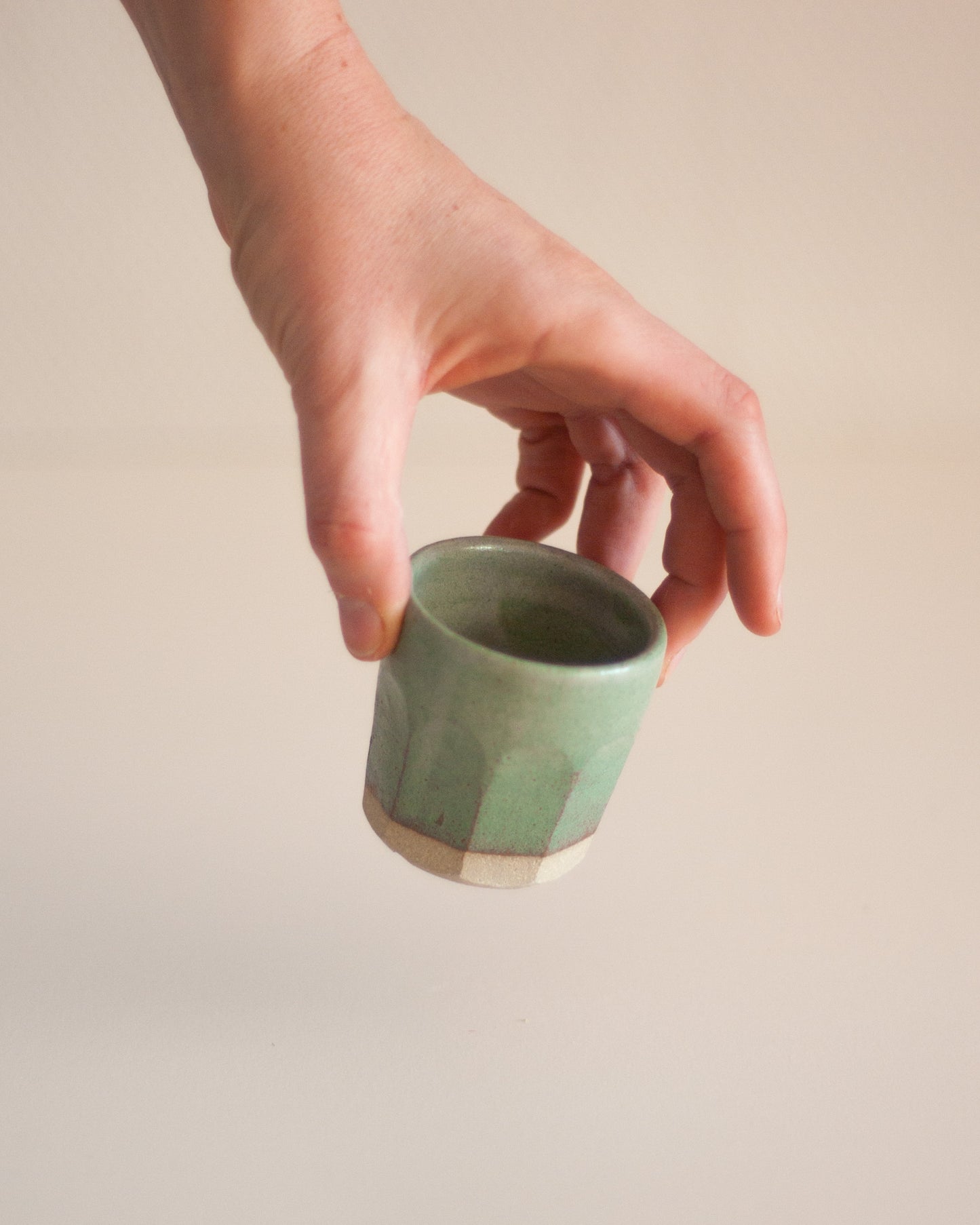 Tasse expresso vert Amande