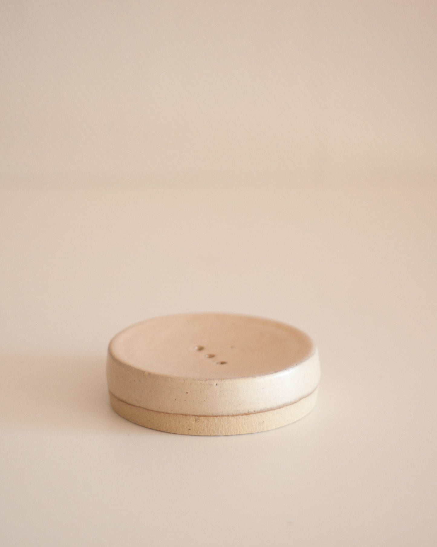 Porte-savon blanc crème