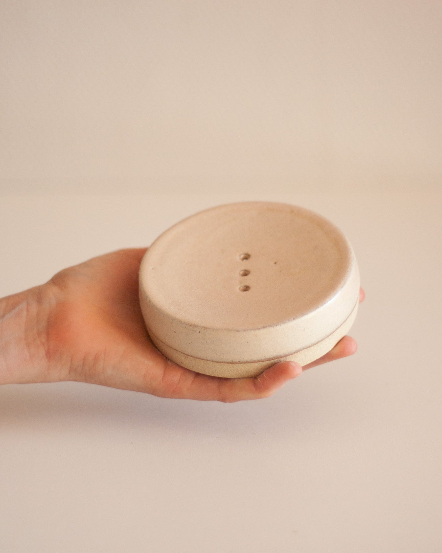 Porte-savon blanc crème
