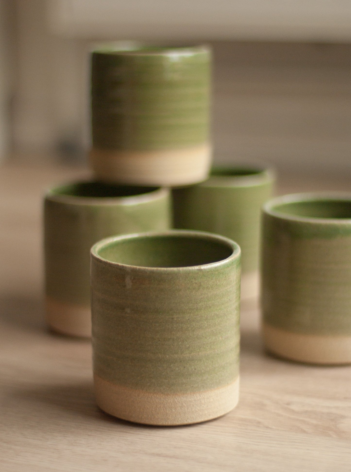 Pot en céramique vert